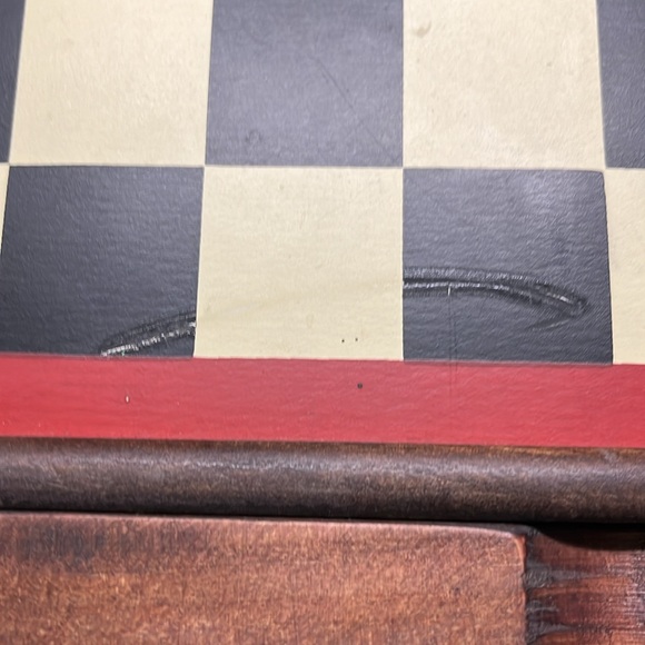 7 in 1 chess/checkers/backgammon/dominoes/poker/cribbage/cards wooden board game - Picture 5 of 5